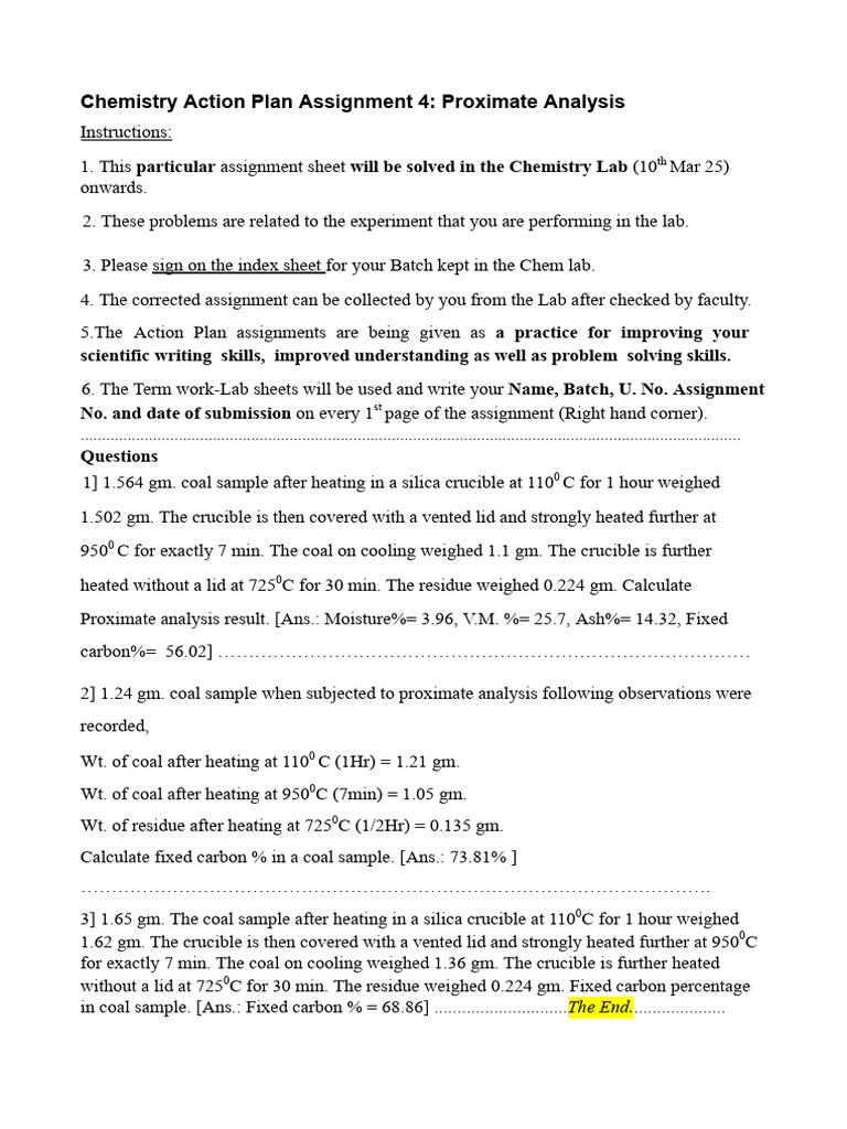 Action Plan - Assignment 4 | PDF