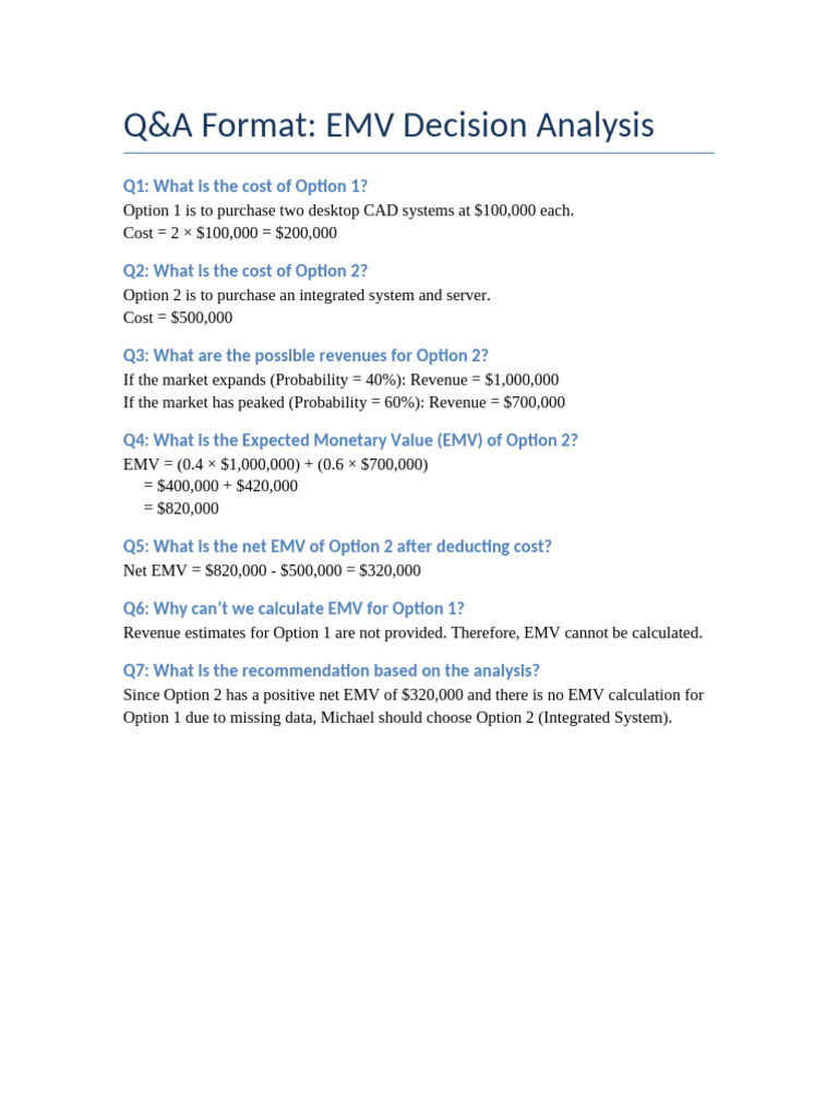 Michael Engineering EMV QA Format | PDF