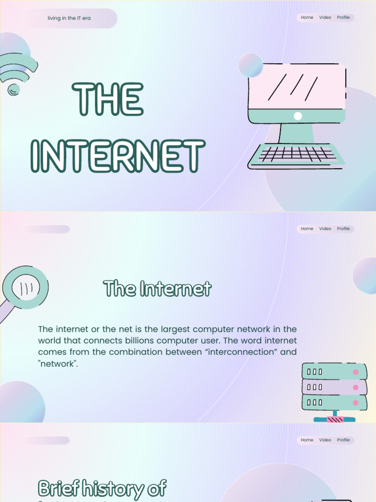 Blue Futuristic The Internet Presentation | PDF | World Wide Web ...