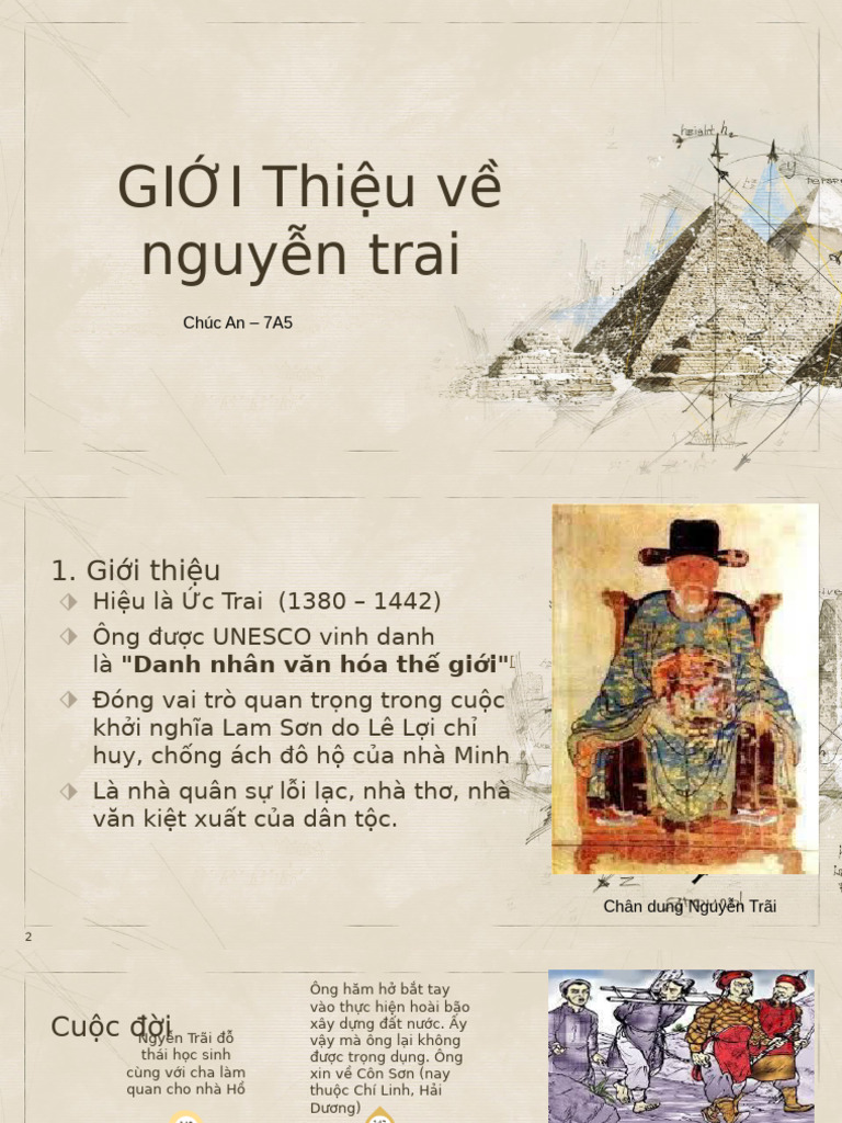 Giới Thiệu Về Nguyễn Trãi | PDF