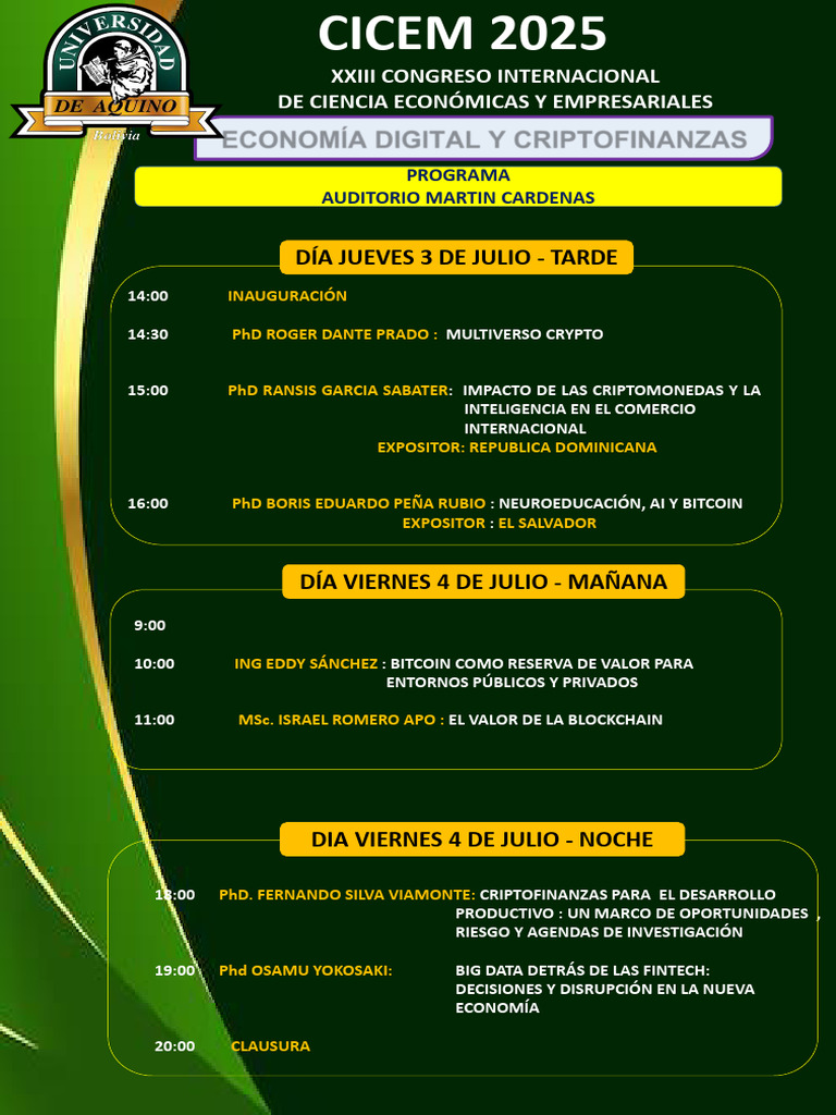 Programa Congreso Facef 2025 | PDF