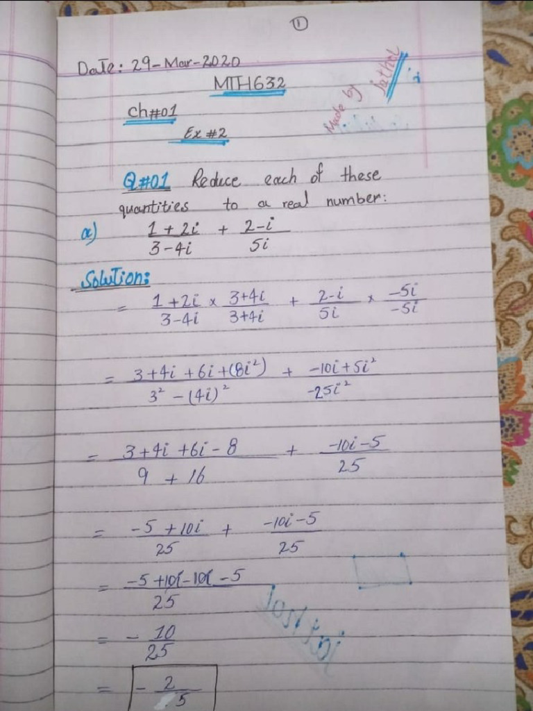 Mth632 Ex - 2 Solution Made by Jathol?-1 | PDF