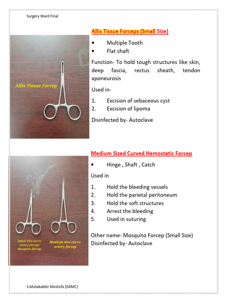 Surgery Instruments and X Ray | PDF | Medical Specialties ...