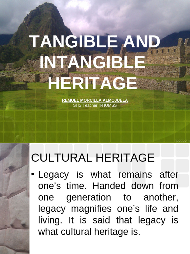Understanding Tangible and Intangible Heritage | PDF | Cultural ...