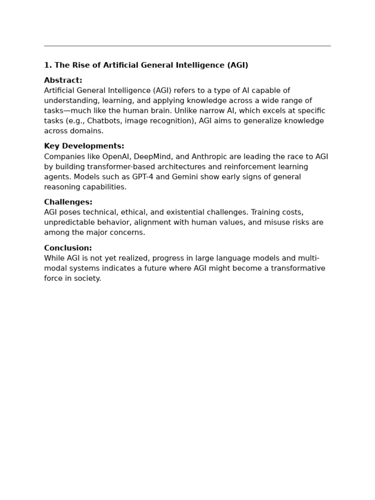 Understanding Artificial General Intelligence | PDF