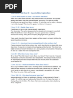 Julius Caesar Act3 Revision Notes | PDF