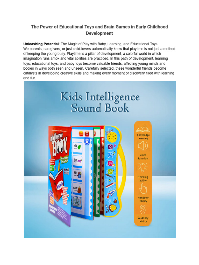 The Power of Educational Toys and Brain Games in Early Childhood ...