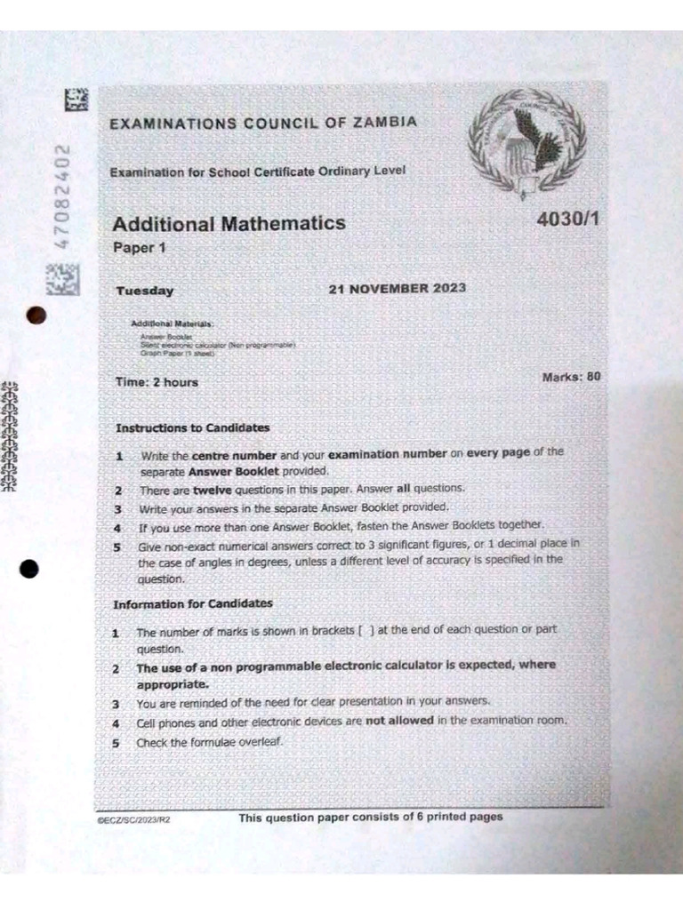 Addma P1 2023 | PDF