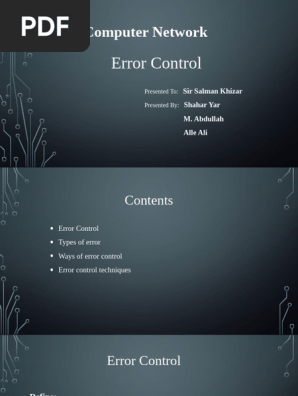 洋書 Error-Control Techniques Error Control in Computer Networks | PDF | Error Detection And