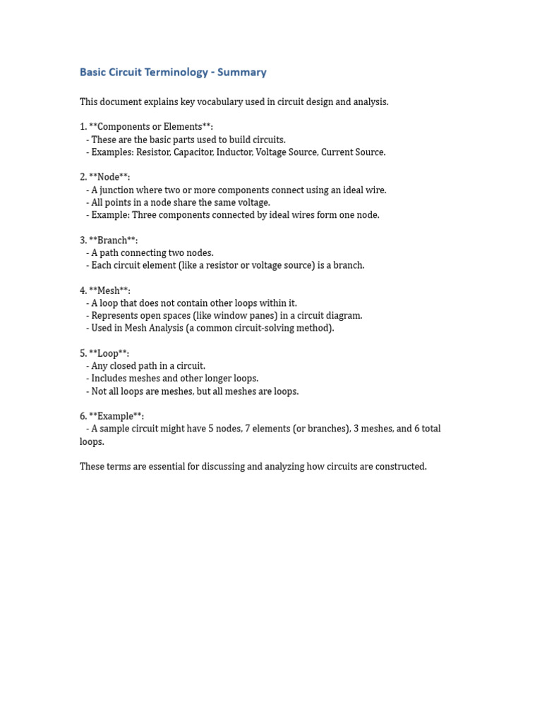 CIRCUIT TERMINOLOGY ARTICLE visual data 5