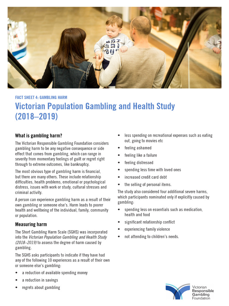 Understanding Gambling Harm in Victoria | PDF | Problem Gambling | Risk