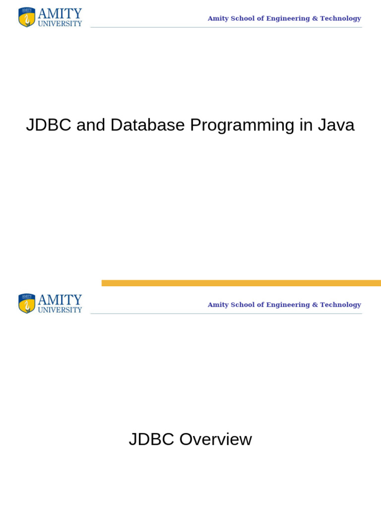 JDBC and Database Programming in Java | PDF | Databases | My Sql