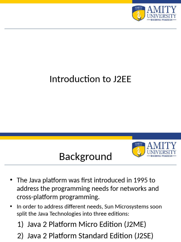 Introduction To J2EE | PDF | Html | Java (Programming Language)