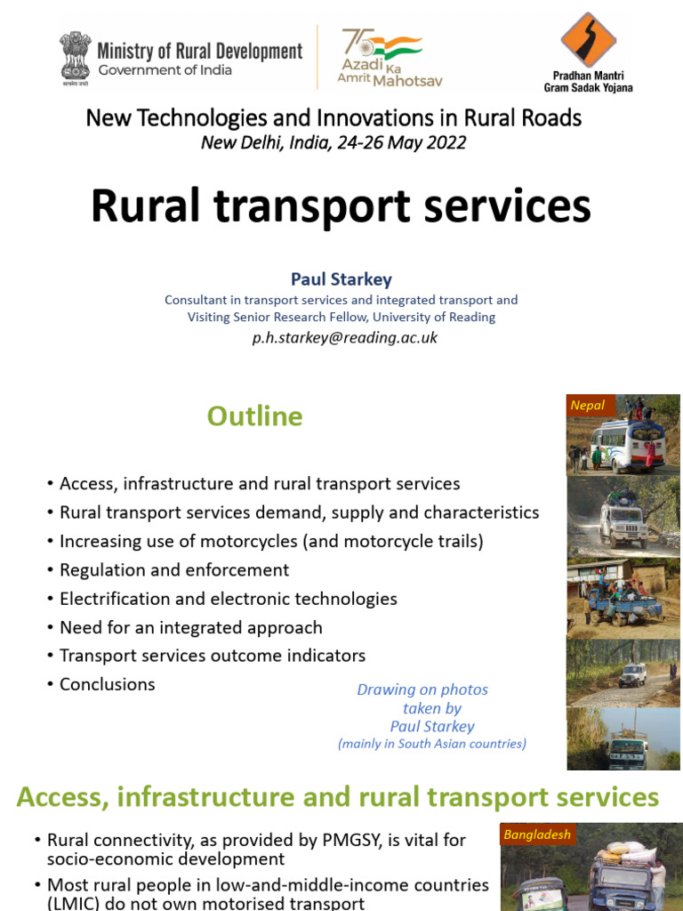 Innovations in Rural Transport Services | PDF | Transport | Bus