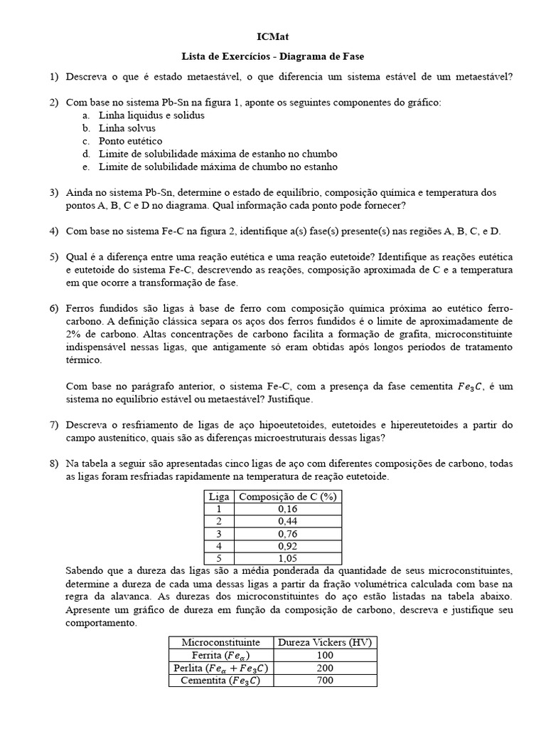 02 Diagramas de Fases | PDF | Aço | Liga
