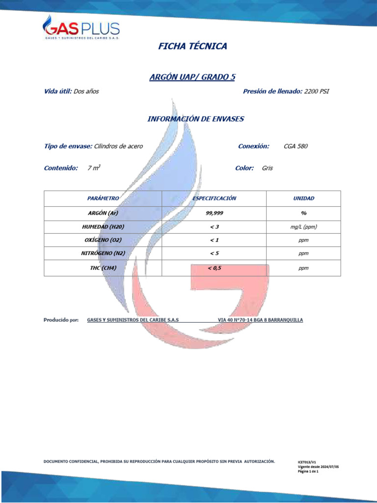 Icet013 Argón Uap | PDF