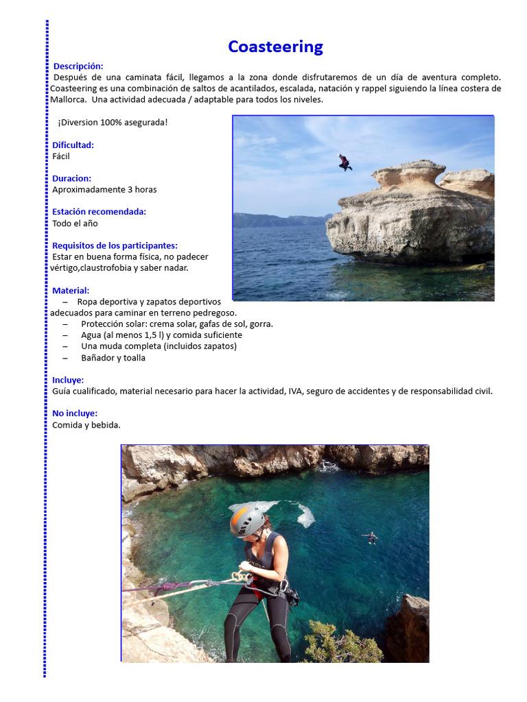 Coasteering | PDF