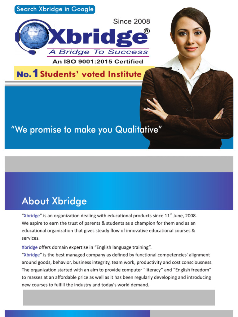 Xbridge Brochure | PDF