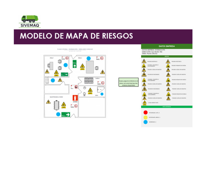 Mapa de Riesgos Escolar Editable | PDF