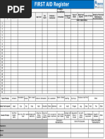 First Aid Register Template | PDF