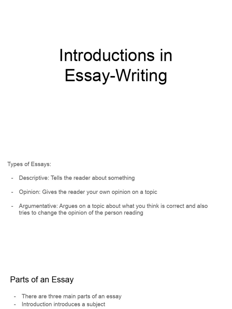Crafting Effective Essay Introductions | PDF | Essays | Pet