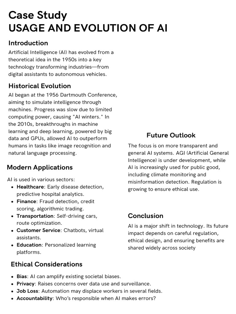 AI Evolution and Its Industry Impact | PDF