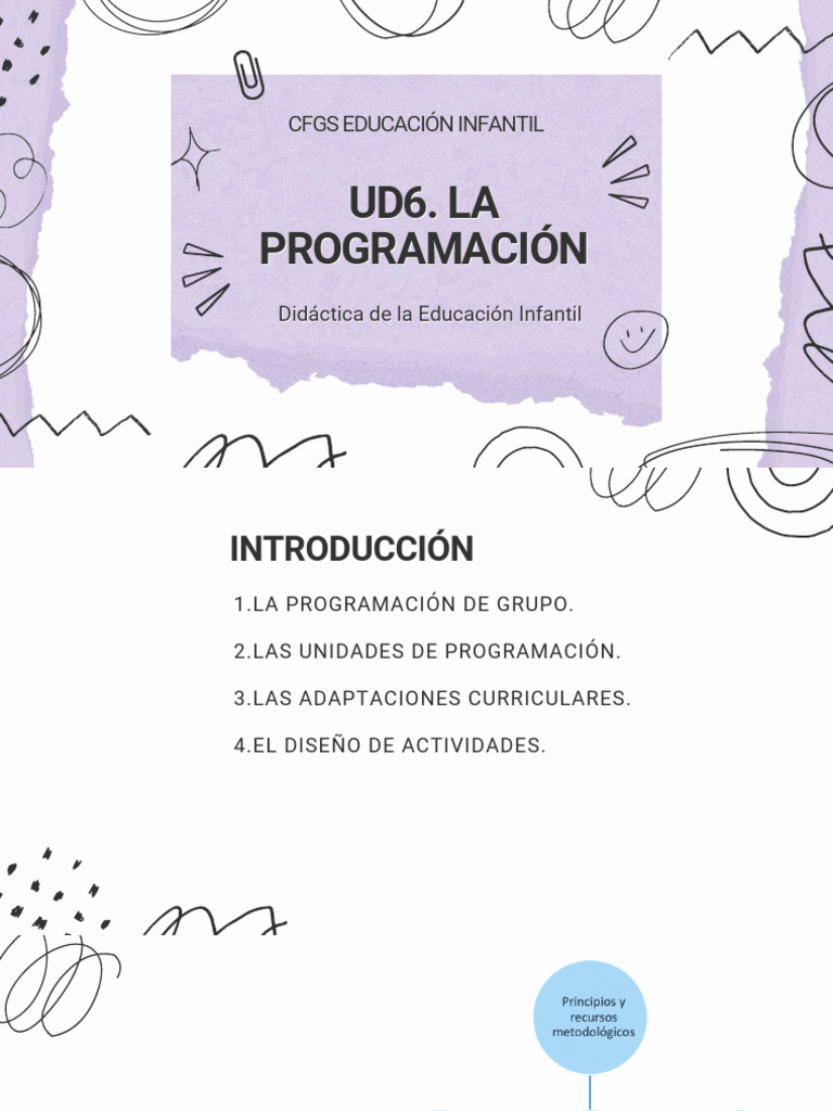Programación Didáctica en Educación Infantil | PDF | Plan de estudios ...