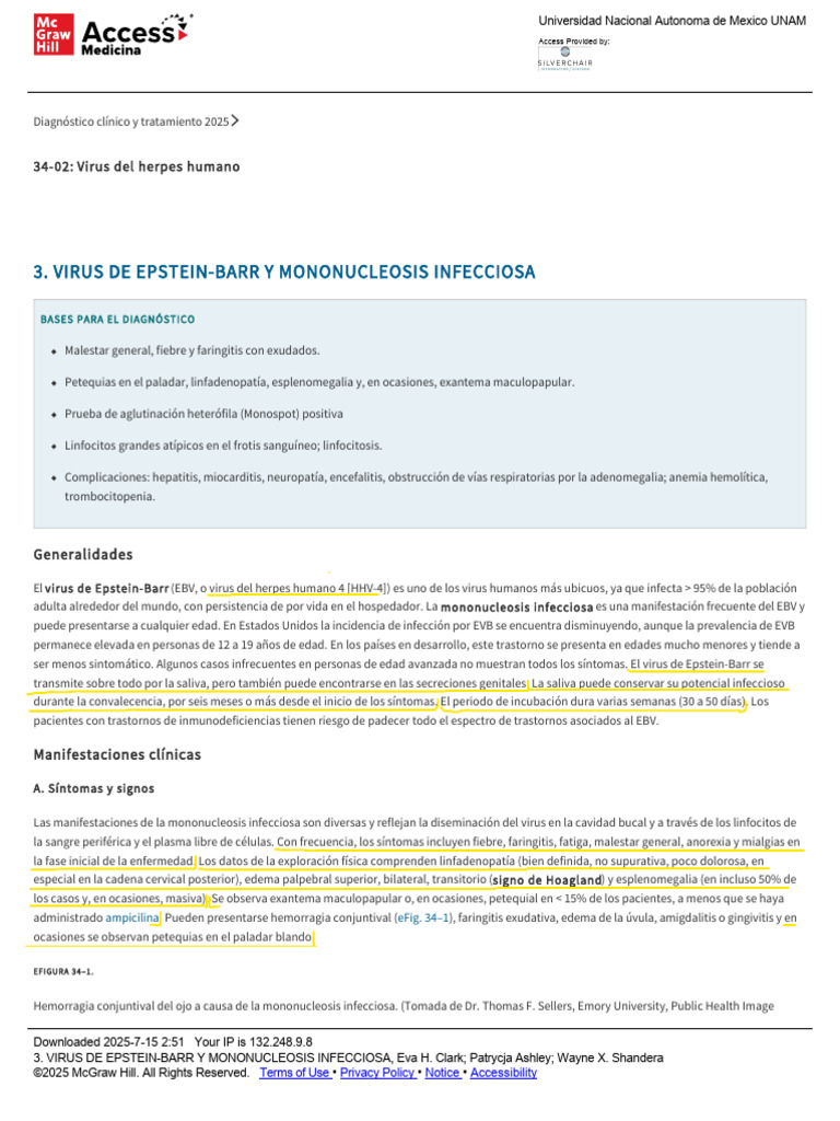 Diagnóstico y tratamiento de EBV 2025 | PDF | Enfermedades y trastornos ...