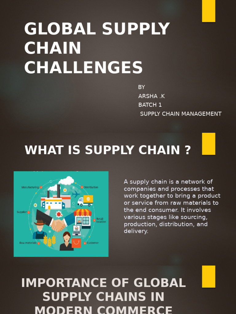 Global Supply Chain Challenges | PDF