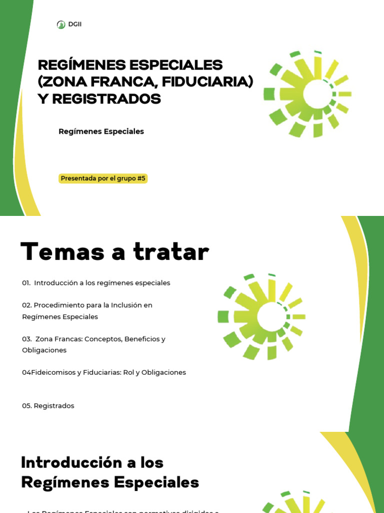 Regímenes Especiales y Fideicomisos en RD | PDF | Impuestos | Business