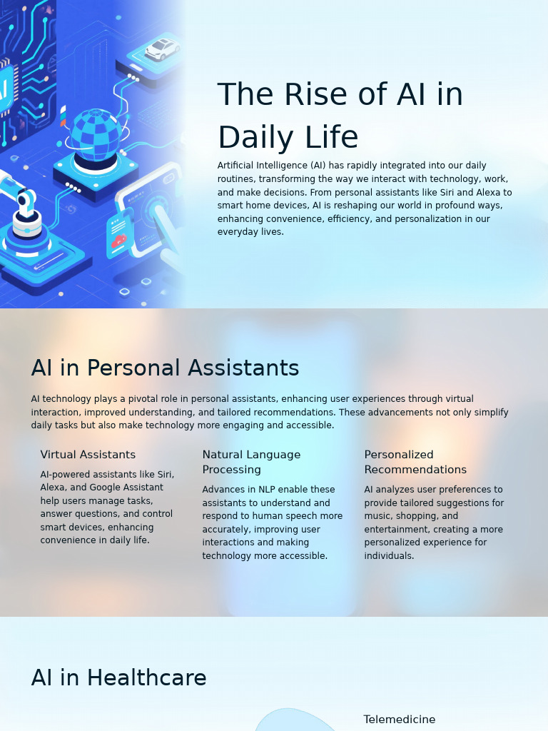 Rise of AI in Everyday Life | PDF | Artificial Intelligence ...
