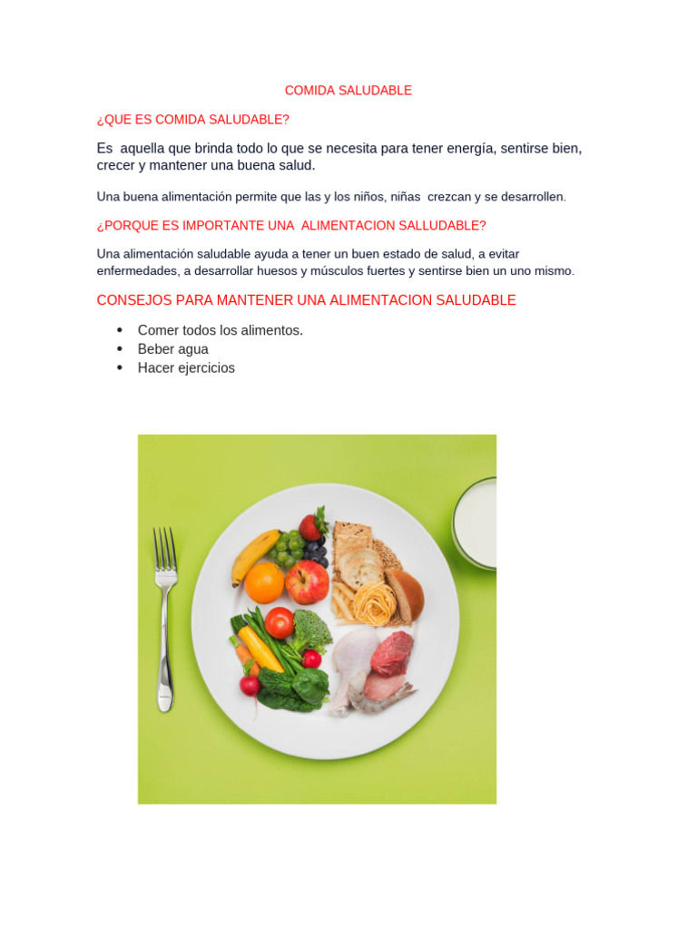 Comida Saludable | PDF