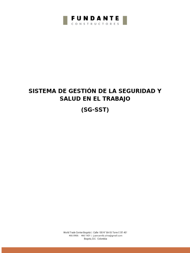 Sistema de Gestión de Seguridad y Salud Laboral | PDF | Seguridad y ...