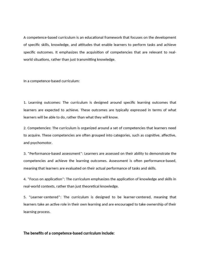 Heritage-Based vs. Competency Education | PDF | Curriculum | Learning