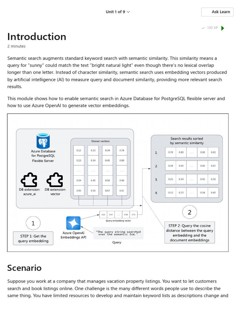 Enable Semantic Search in Azure PostgreSQL | PDF