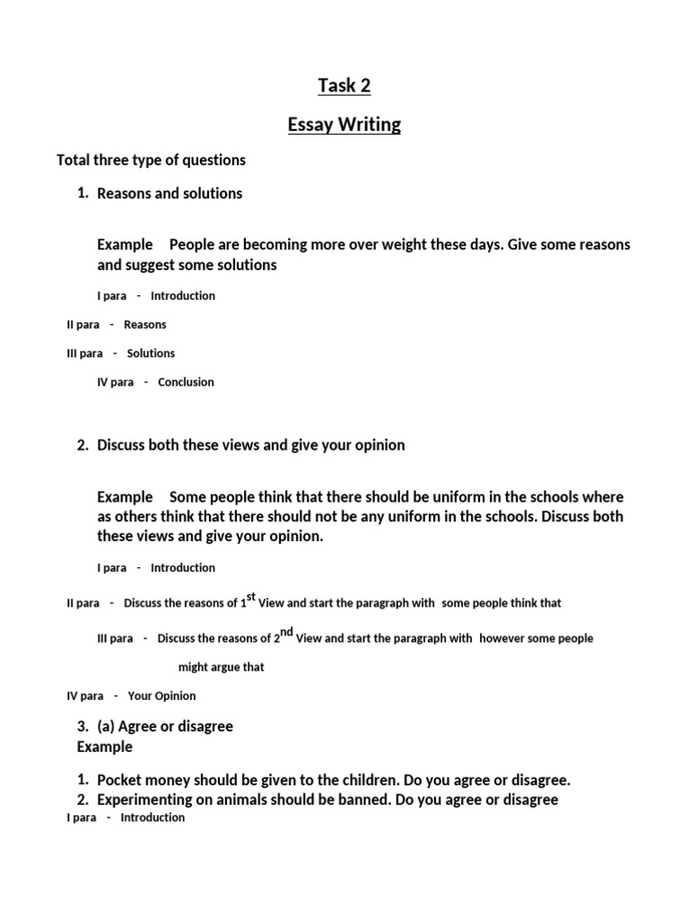 Writing Task 2 | PDF