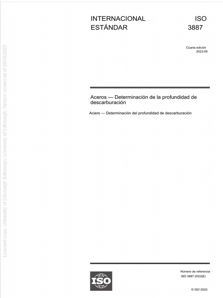 Profundidad de Descarburación en Aceros | PDF | Acero | Organización ...