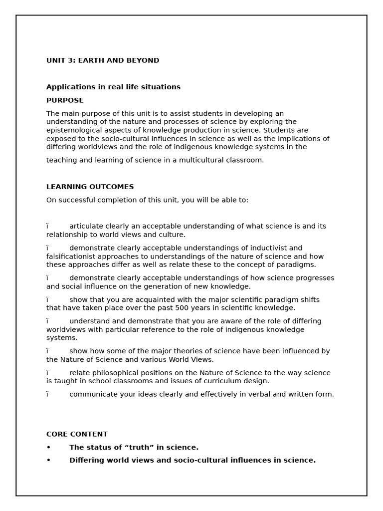 Understanding Science and Culture | PDF | Science | Scientific Method