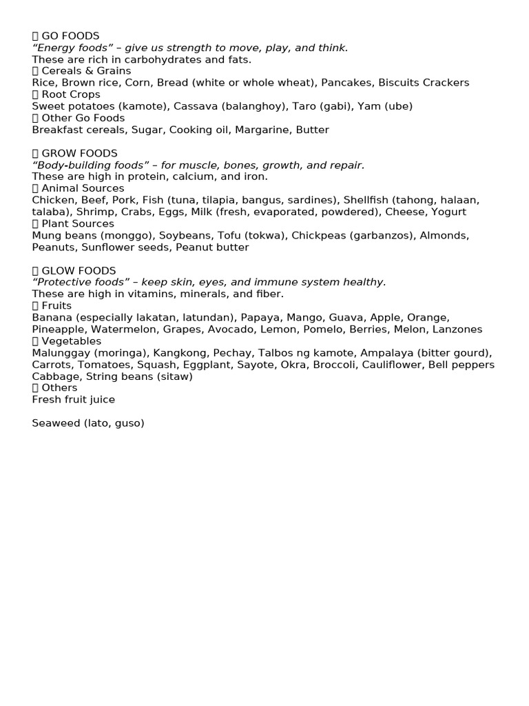 Gogrowglow Foods | PDF