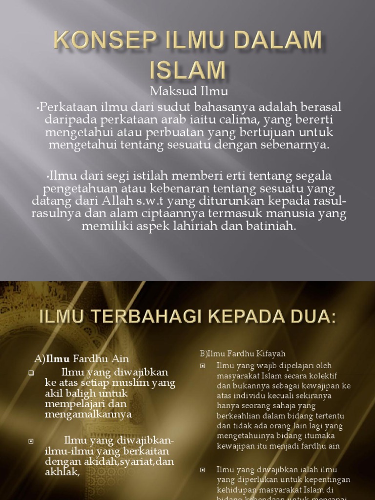 Konsep Ilmu Dalam Islam Pdf