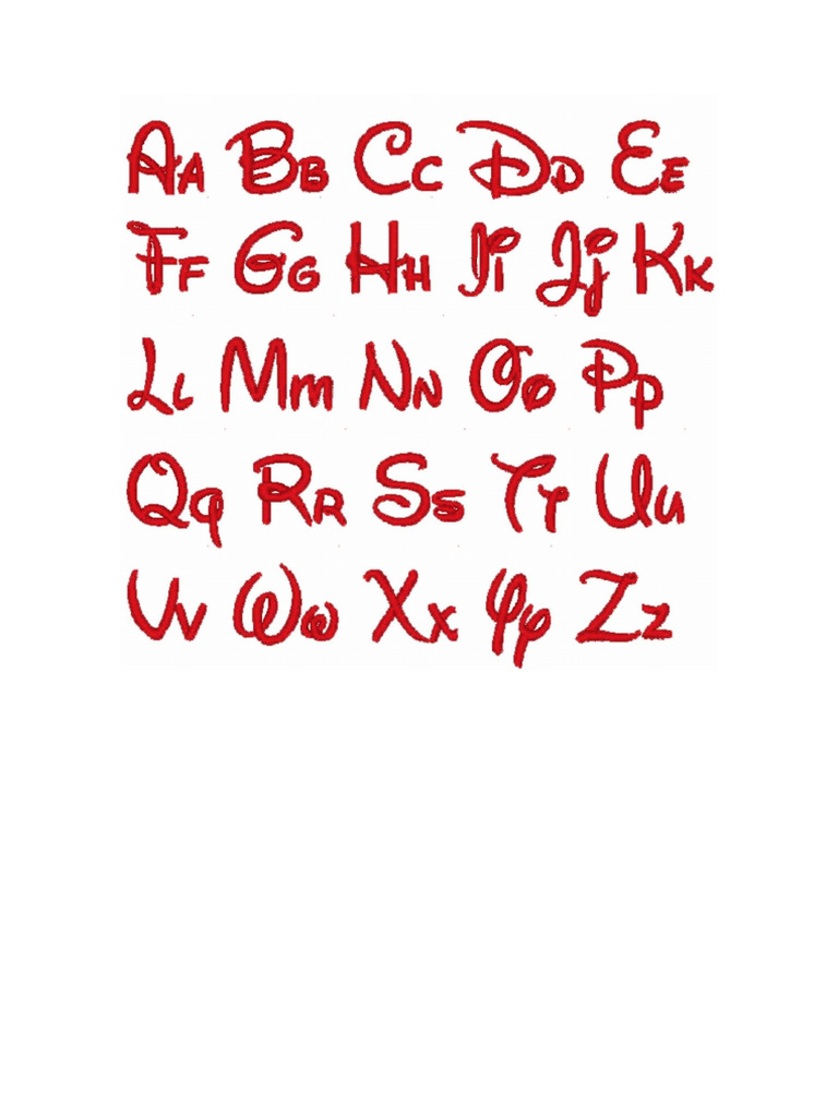 Letras de Disney | PDF