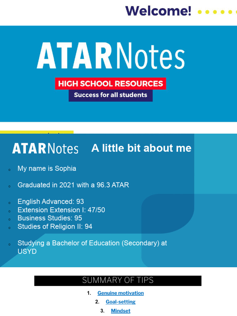 Effective Study Tips for ATAR Success | PDF | Psychology | Cognition