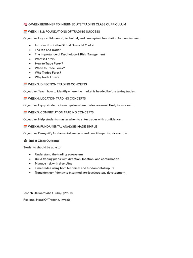 Beginners To Intermediate Curriculum | PDF