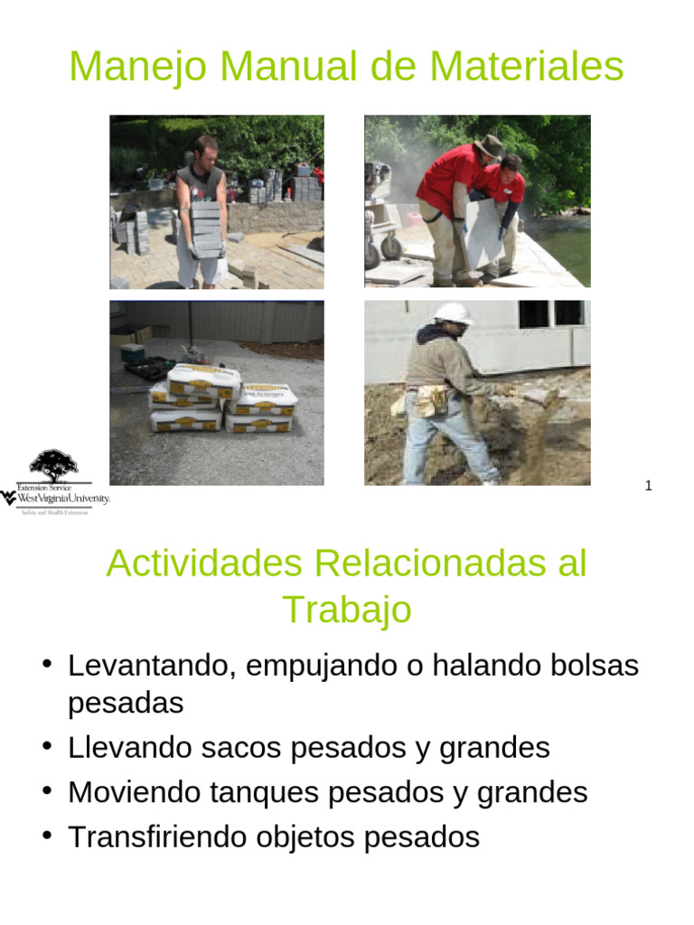 8 Manejo Manual de Materiales | PDF