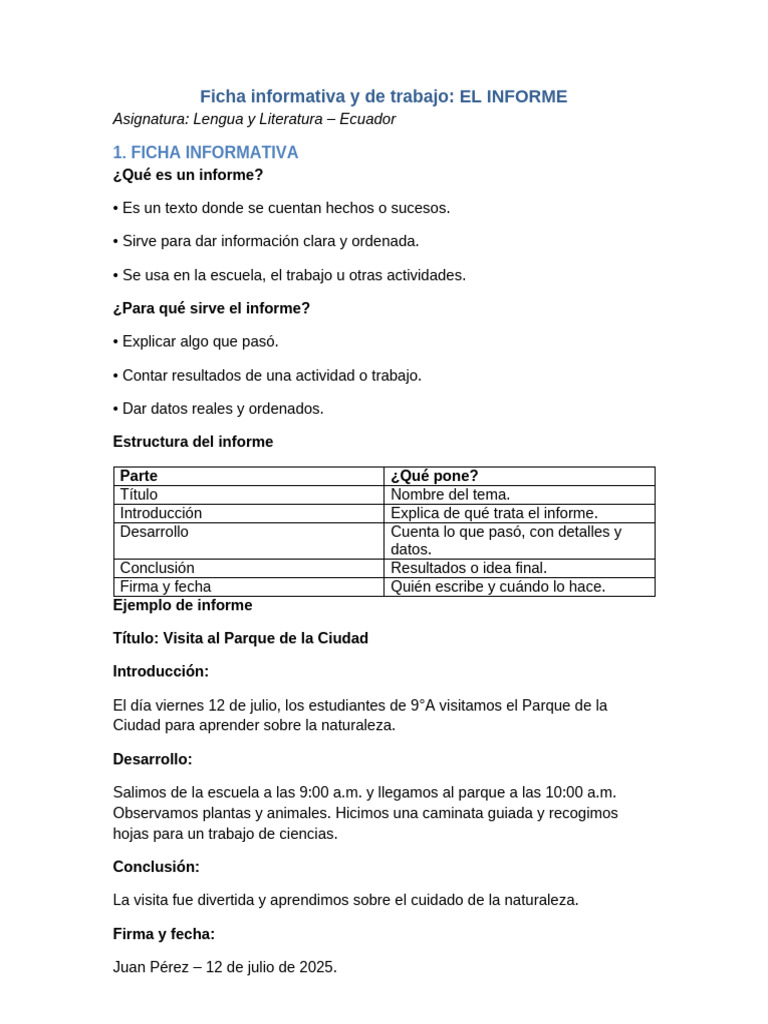 Guía para Elaborar Informes | PDF