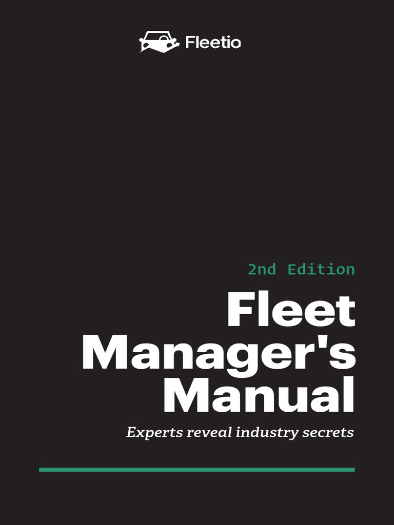 Fleet Manager's Manual: 2nd Edition | PDF | Incentive | Bus