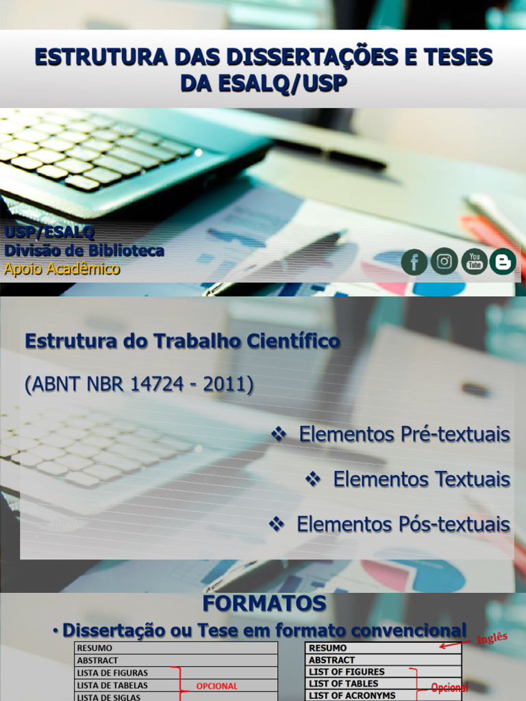 Estrutura de Dissertações e Teses ESALQ | PDF | Abstract (resumo ...
