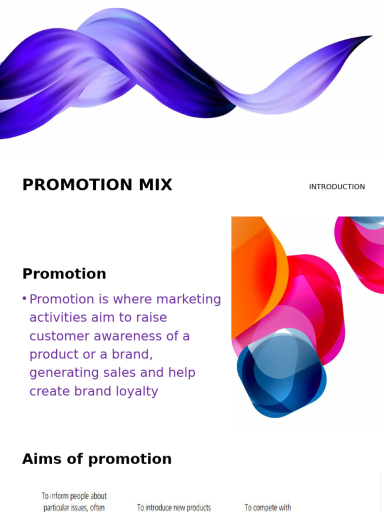 Promotion Mix & Technology With MKTNG Mix | PDF | Advertising | Marketing