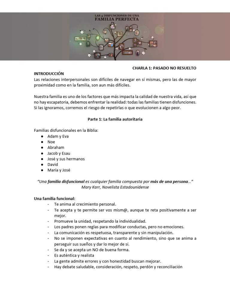 Notas de La Charla 1 | PDF | Amor