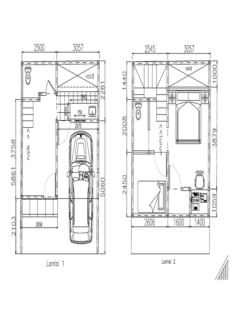 GBR 1 Denah Layout Ruangan | PDF